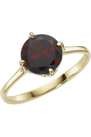 Luigi Merano Goldring mit Granat, Gold 585