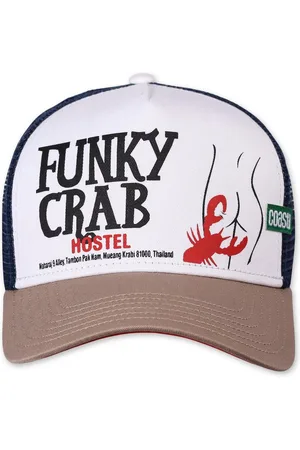 COASTAL Trucker Cap Trucker Cap HFT Funky Crab White Khaki Navy (Basecap, Meshcap, Trucker Kappe) - Verkäufer: stuff-style