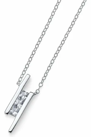 Oliver Weber Kette mit Anhänger Original necklace with crystal Foursquare 61135 - Verkäufer: Parfümerie Wilhelm Haas