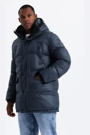 Ombre Clothing Winterjacke Lange Herren-Pufferjacke - Verkäufer:
