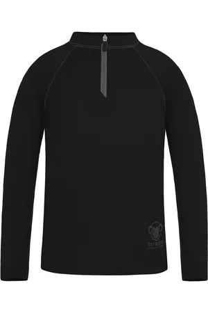 Normani Funktionsshirt Kinder Merino Langarm mit 1/4 Zipper „Nyapari“ Pullover mit Zip Skipullover aus 100 % Merinowolle - Verkäufer: