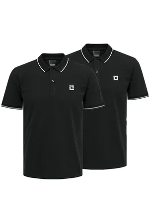 Only & Sons Poloshirt 2er Pack Onsefletcher (Spar-Set, 2-tlg) Poloshirt - Baumwolle - Atmungsaktiv - Hochwertiger Piqué-Stoff - Verkäufer: simply4you