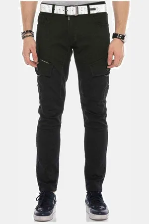 Cipo & Baxx Cargojeans Jeans mit schrägen Cargotaschen, CD566