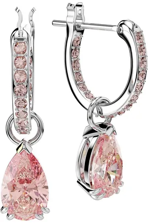 Swarovski Paar Creolen Stilla Pear Drop, 5636716, 5723564, 5723566, mit ® Kristall - Einhänger abnehmbar