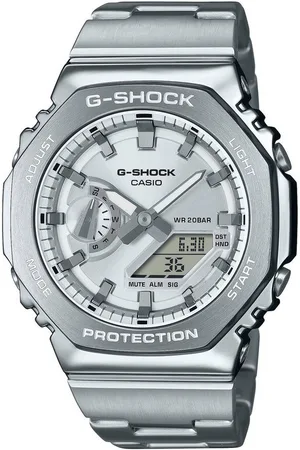 Casio Chronograph GM-2110D-7AER, Quarzuhr Armbanduhr,Herren,digital,bis 20bar wasserd.,Edelstahlarmband