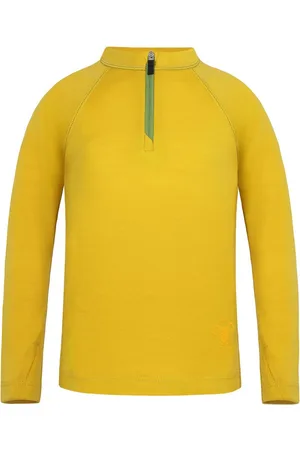 Normani Funktionsshirt Kinder Merino Langarm mit 1/4 Zipper „Nyapari“ Pullover mit Zip Skipullover aus 100 % Merinowolle - Verkäufer: