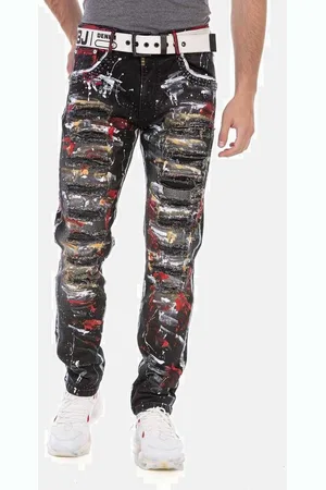 Cipo & Baxx 5-Pocket-Jeans Jeans im coolen Streetstyle, CD715