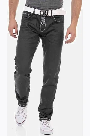 Cipo & Baxx 5-Pocket-Jeans Jeans mit trendigen Kontrastnähten, CD710