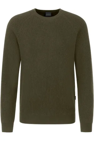 Bugatti Strickpullover mit Logostickerei