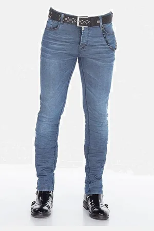Cipo & Baxx Röhrenjeans Jeans mit Elasthanzusatz, CD374