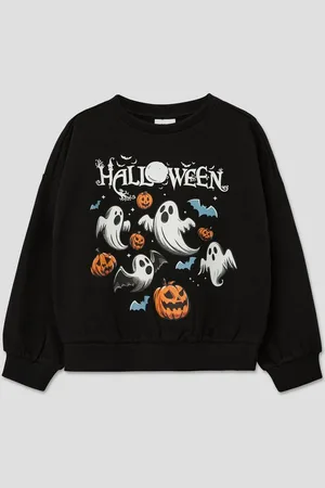 QS by s.Oliver Sweatshirt Unisex Sweatshirt mit Halloween-Print - Verkäufer: