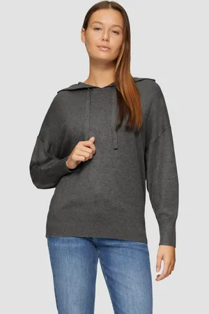 QS by s.Oliver Strickpullover Oversized Strickpullover aus Viskosemix Durchzugkordel - Verkäufer: