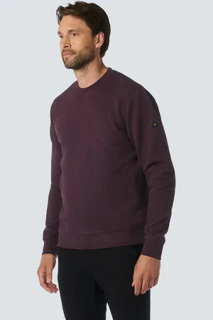 No Excess Sweater Jacquard Pullover mit Rundhalsausschnitt