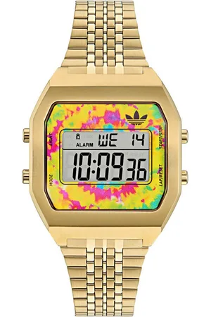 adidas Digitaluhr DIGITAL TWO AOST245592I, Quarzuhr, Armbanduhr, Herrenuhr, Damenuhr, unisex, Edelstahlarmband