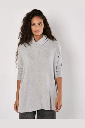 Apricot Rollkragenshirt Oversized Top, mit weitem Rollkagen - Verkäufer: