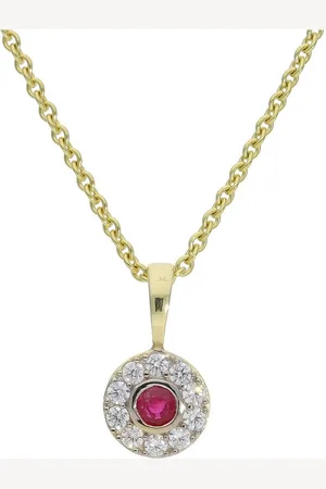 JuwelmaLux Kettenanhänger Anhänger 333 Gold mit echten Rubin & Zirkonia JL20-02-1172 (1-tlg), Schmuckanhänger - Verkäufer: Juwelier-Bacak