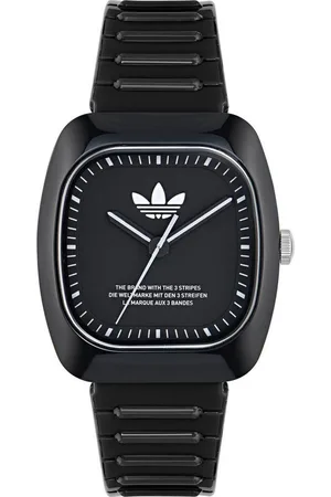 adidas Quarzuhr RETRO WAVE TWO AOSY24531, Armbanduhr, Herrenuhr, Damenuhr, unisex, analog, Kunststoffarmband