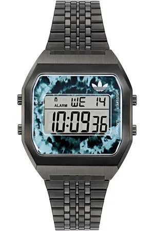 adidas Digitaluhr DIGITAL TWO AOST245582I, Quarzuhr, Armbanduhr, Herrenuhr, Damenuhr, unisex, Edelstahlarmband