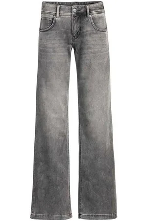 Herrlicher Bootcut-Jeans Edna Organic Denim Brushed mit markanten Taschenabnähern hinten