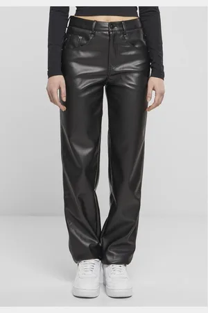 Urban classics Lederhose Ladies Straight Leg Synthetic Leather Pants - Verkäufer: 247Group GmbH