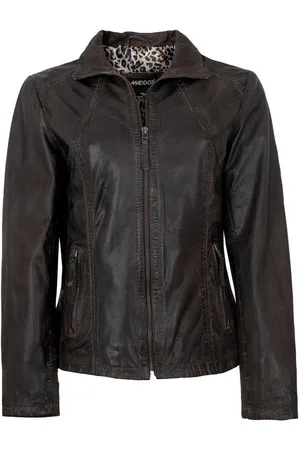Mark Maddox Lederjacke Diana - Damen Lederjacke Lammnappa coffee - Verkäufer: Lederjacken24