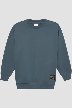 QS by s.Oliver Sweatshirt Unisex Sweatshirt mit Rippbündchen und Print - Verkäufer: