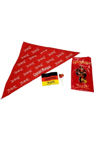 Captain Morgan Schweißband WM 2018 Fan Set - Bandana + Tüte + Kapitänsband Armb - Verkäufer: Mixcompany
