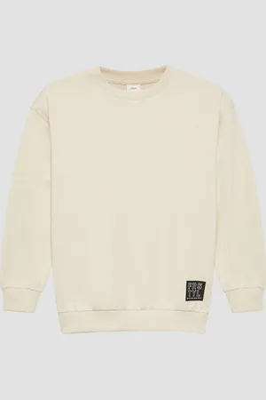 QS by s.Oliver Sweatshirt Unisex Sweatshirt mit Rippbündchen und Print - Verkäufer: