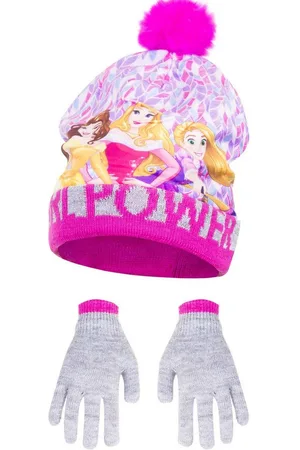 Disney Bommelmütze Mütze mit Pompon und passenden Handschuhen für Kinder - Verkäufer: IM-Trading