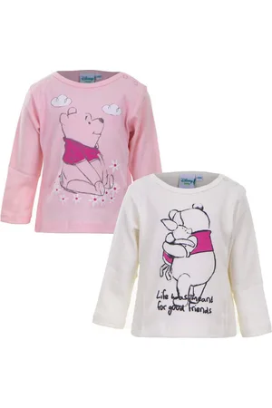 Disney Langarmshirt Winnie the Pooh Baby Langarmshirt 2er Pack Rosa 100% Baumwolle - Verkäufer: IM-Trading