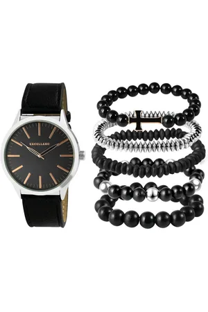 Karma Schmuckset Geschenkset Herren Silber Armbanduhr 5 Armbänder Herrenschmuck (Herrengeschenkset Perlenarmband Kreuzarmband, Kreuz), Herrenschmuckset Herrenarmbänder - Verkäufer: Sanixa