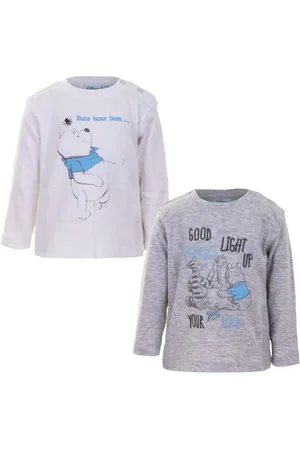 Disney 2-in-1-Langarmshirt Winnie the Pooh Babyshirts Grau 2er Pack Langarm 100% Baumwolle - Verkäufer: IM-Trading