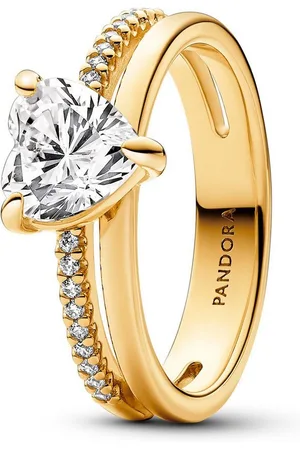 PANDORA Fingerring Doppelschiene mit Herz - Verkäufer: uhrcenter
