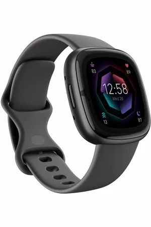 Fitbit Luxusuhr Smartwatch Sense 2 Shadow Grey Graphite (FB521BKGB) - Verkäufer: beauty-for-less