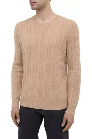 Ralph Lauren Strickpullover Kaschmir Strick Pullover Kaschmirpullover Strick-Pulli mit Zopfmuster Reiner Kaschmir, Gerader Schnitt - Zopfmuster - Rundhalsausschnitt - Verkäufer: eldigo