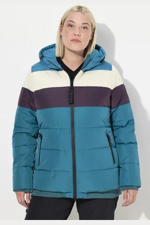 Ulla Popken Steppjacke Funktionsjacke wasserdicht 2-Wege-Zipper Kapuze - Verkäufer: Popken Fashion Group