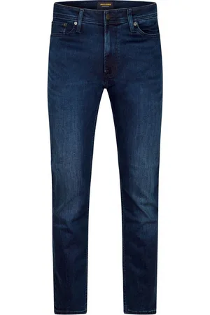 JACK & JONES Straight-Jeans Herren Jeanshose JJICLARK Straight Fit Denim Hose mit Stretch - Verkäufer: Jeans-direct