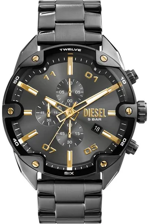 Diesel Chronograph SPIKED DZ4669, Quarzuhr, Armbanduhr, Herrenuhr, Stoppfunktion, Edelstahlarmband