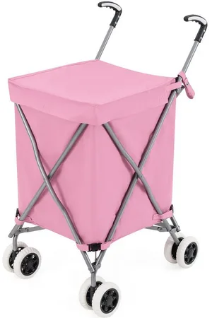 Costway Einkaufstrolley, 90 l, bis 55 kg, mit Rädern & Griff, klappbar - Verkäufer: FDS GmbH