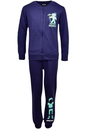 Minecraft Freizeitanzug Diamond Miner (2-tlg), Jungen 2er Set Sweatjacke & Hose Größe 122 - 152 cm - Verkäufer: Starkids Licensed Brands and more