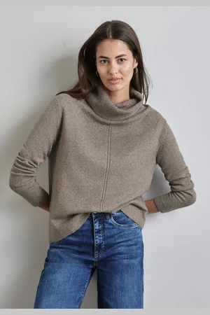 Street one Rollkragenpullover in melierter Optik