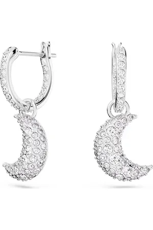 Swarovski Paar Ohrhänger Ohrringe 5666157 Luna Drop-Ohrhänger, Mond, Weiß, Rhodiniert (kein Set, 2-tlg., inkl. edelm Schmucketui) - Verkäufer: Juwelier-Bacak