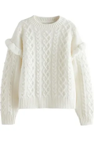 Ted Baker Rundhalspullover Strickpullover mit Rüschen (1-tlg) - Verkäufer: Next Germany GmbH