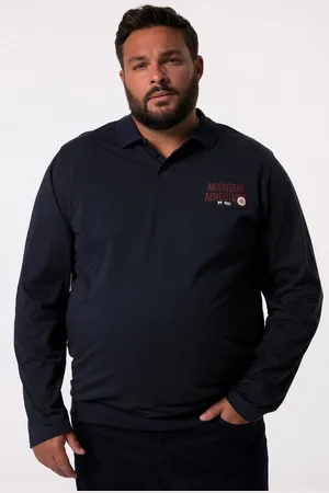 Men Plus Poloshirt Men+ Poloshirt Langarm Bauchfit bis 8 XL - Verkäufer: Popken Fashion Group