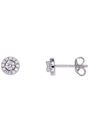 Xenox Paar Ohrstecker STAR DIAMANT Ohrstecker Damen Echtgold Weiß 585/ Diamant 0,3ct - Verkäufer: JUWEDI.DE