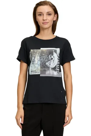 Cartoon Kurzarmshirt Printshirt mit Ärmelaufschlag (1-tlg) Placement