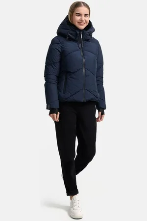 Marikoo Winterjacke Simaraa mit abnehmbarem Kunstfellkragen