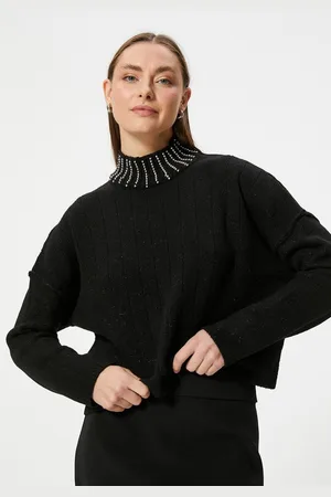 Koton Stehkragenpullover Standkragen Mit Perlen - Verkäufer: