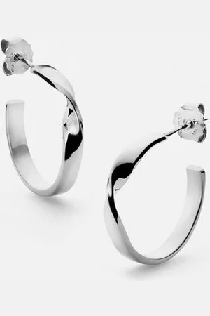Jukserei Paar Ohrstecker Damen Silber - Carmen Ohrringe - hochglänzende Kreolen 1,9 cm, Silber 925 - Verkäufer: Jan Eißmann