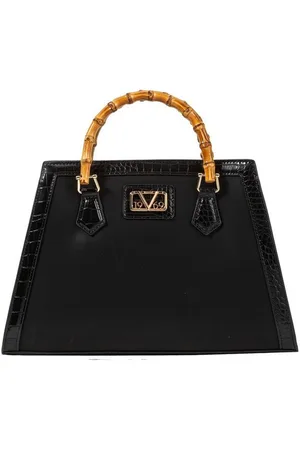 19V69 Italia Handtasche AKIKO, Stilvolles Design mit goldenen Accessoires und Bambusgriffen - Verkäufer: Marco GmbH